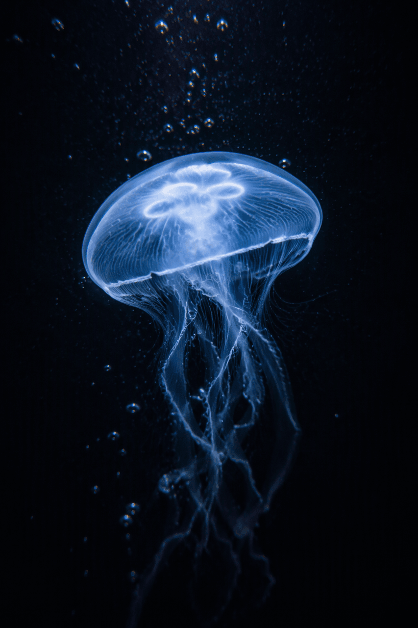 Bioluminescent jellyfish