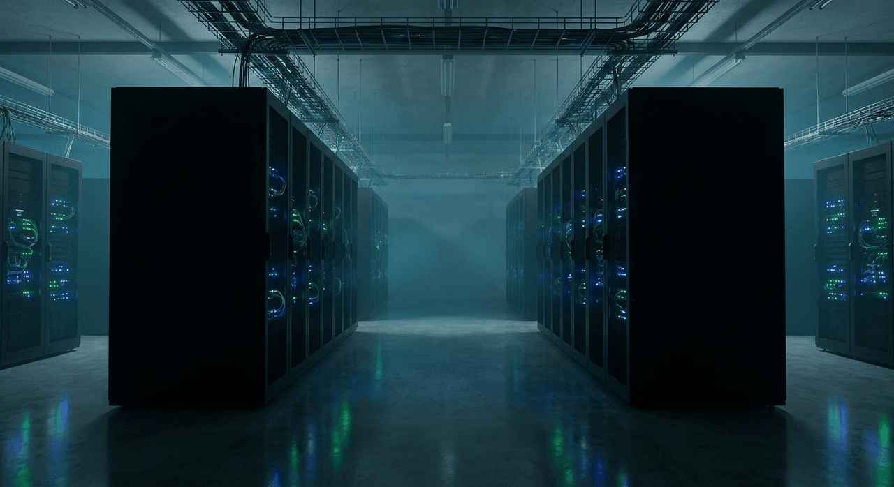 Server room corridor